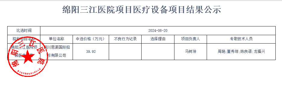 了局公示（盖章）